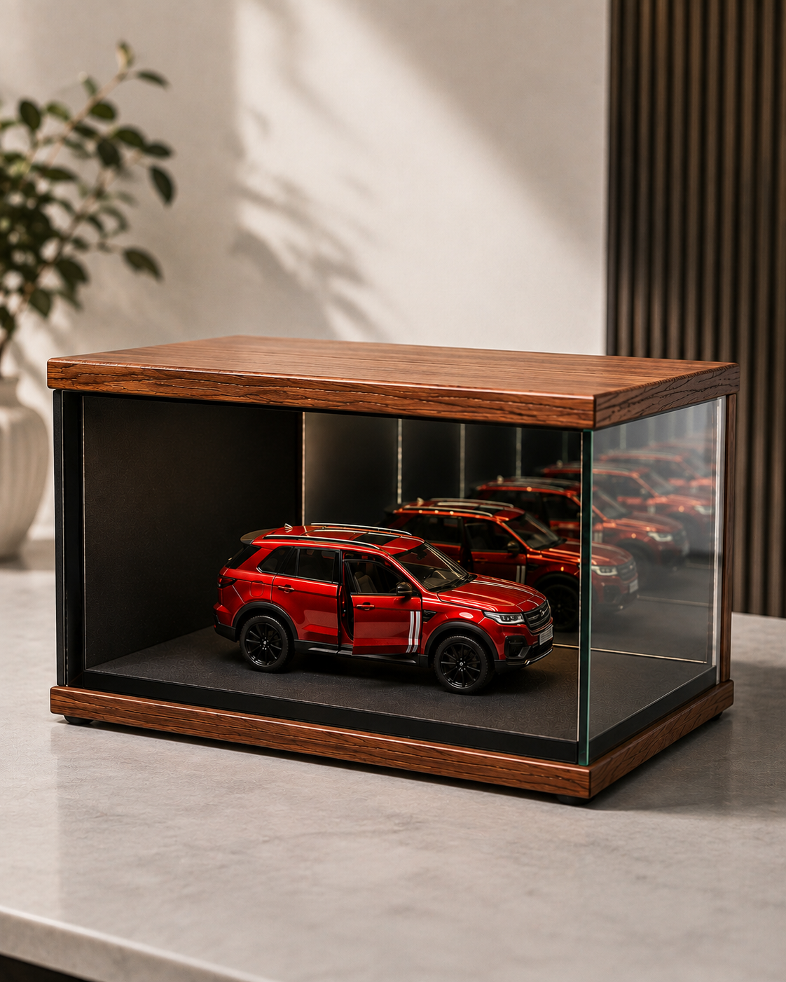 Premium Wooden Car Display Case