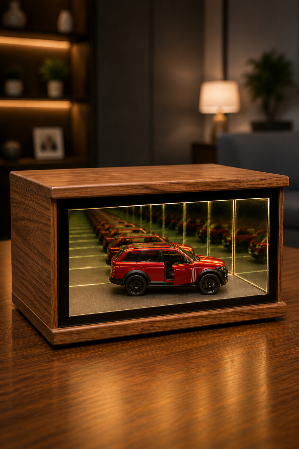 Premium Wooden Car Display Case
